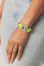 Load image into Gallery viewer, Majestic Mashup - Green and Silver Bracelet- Paparazzi Accessories