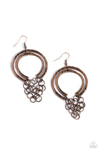 Load image into Gallery viewer, Dont Go CHAINg-ing - Copper Earrings- Paparazzi Accessories