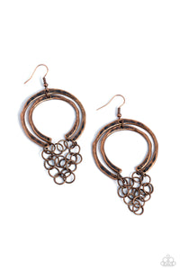 Dont Go CHAINg-ing - Copper Earrings- Paparazzi Accessories