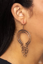 Load image into Gallery viewer, Dont Go CHAINg-ing - Copper Earrings- Paparazzi Accessories