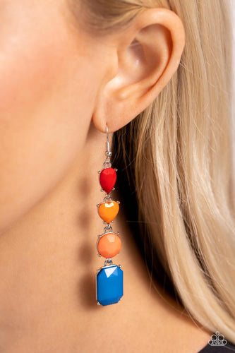 Aesthetic Assortment - Multicolored Silver Earrings- Paparazzi Accessories