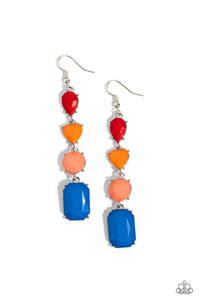Aesthetic Assortment - Multicolored Silver Earrings- Paparazzi Accessories