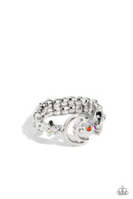 Load image into Gallery viewer, Modeling Moon - Orange and Silver Ring- Paparazzi Accessories
