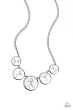 Load image into Gallery viewer, PALM Before the Storm - White and Silver Necklace- Paparazzi Accessories