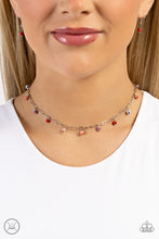 Load image into Gallery viewer, Beach Ball Bliss - Red and Silver Necklace- Paparazzi Accessories