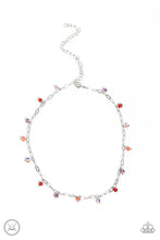 Load image into Gallery viewer, Beach Ball Bliss - Red and Silver Necklace- Paparazzi Accessories