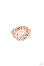 Load image into Gallery viewer, Stargazing Style - Multicolored Rose Gold Ring- Paparazzi Accessories