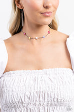 Load image into Gallery viewer, FLYING in Wait - Multicolored Silver Necklace- Paparazzi Accessories