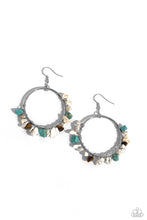 Load image into Gallery viewer, Handcrafted Habitat - White and Silver Earrings- Paparazzi Accessories
