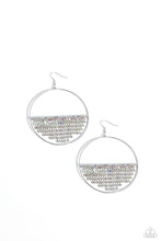 Load image into Gallery viewer, Fierce Fringe - Multicolored Silver Earrings- Paparazzi Accessories