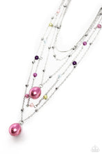 Load image into Gallery viewer, SASS with Flying Colors - Multicolored Silver Necklace- Paparazzi Accessories