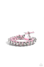 Load image into Gallery viewer, The Next Big STRING - Pink and Silver Bracelet- Paparazzi Accessories