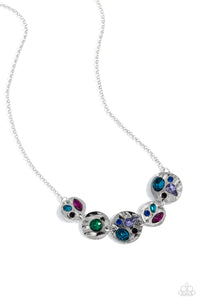 Handcrafted Honor - Multicolored Silver Necklace- Paparazzi Accessories