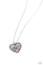 Load image into Gallery viewer, Flirting Ferris Wheel - Pink and Silver Necklace- Paparazzi Accessories
