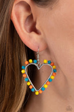 Load image into Gallery viewer, Fun-Loving Fashion - Yellow and Silver Earrings- Paparazzi Accessories