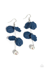 Load image into Gallery viewer, Edwardian Era - Blue and White Earrings- Paparazzi Accessories