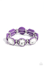 Load image into Gallery viewer, Transforming Taste - Purple and Silver Bracelet- Paparazzi Accessories