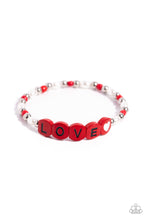 Load image into Gallery viewer, Love Language - Red and White Bracelet- Paparazzi Accessories