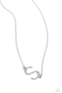 INITIALLY Yours - S - Multicolored Silver Necklace- Paparazzi Accessories