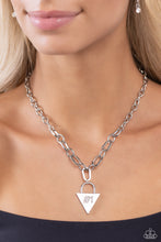 Load image into Gallery viewer, Your Number One Follower - White and Silver Necklace- Paparazzi Accessories