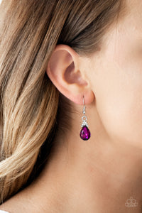 5th Avenue Fireworks- Pink and White Earrings- Paparazzi Accessories