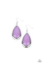Load image into Gallery viewer, A World To SEER- Purple and Silver Earrings- Paparazzi Accessories