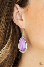 Load image into Gallery viewer, A World To SEER- Purple and Silver Earrings- Paparazzi Accessories