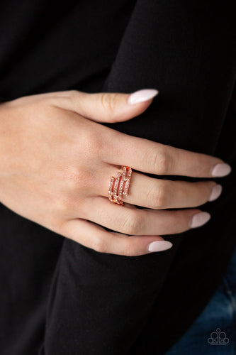Casino CACHE- Copper Ring- Paparazzi Accessories