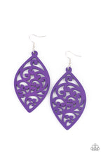Load image into Gallery viewer, Coral Garden- Purple and Silver Earrings- Paparazzi Accessories
