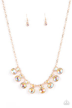Load image into Gallery viewer, Cosmic Countess- Multicolored and Rose Gold Necklace- Paparazzi Accessories