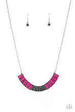 Load image into Gallery viewer, Coup De MANE- Pink and Silver Necklace- Paparazzi Accessories