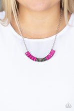 Load image into Gallery viewer, Coup De MANE- Pink and Silver Necklace- Paparazzi Accessories