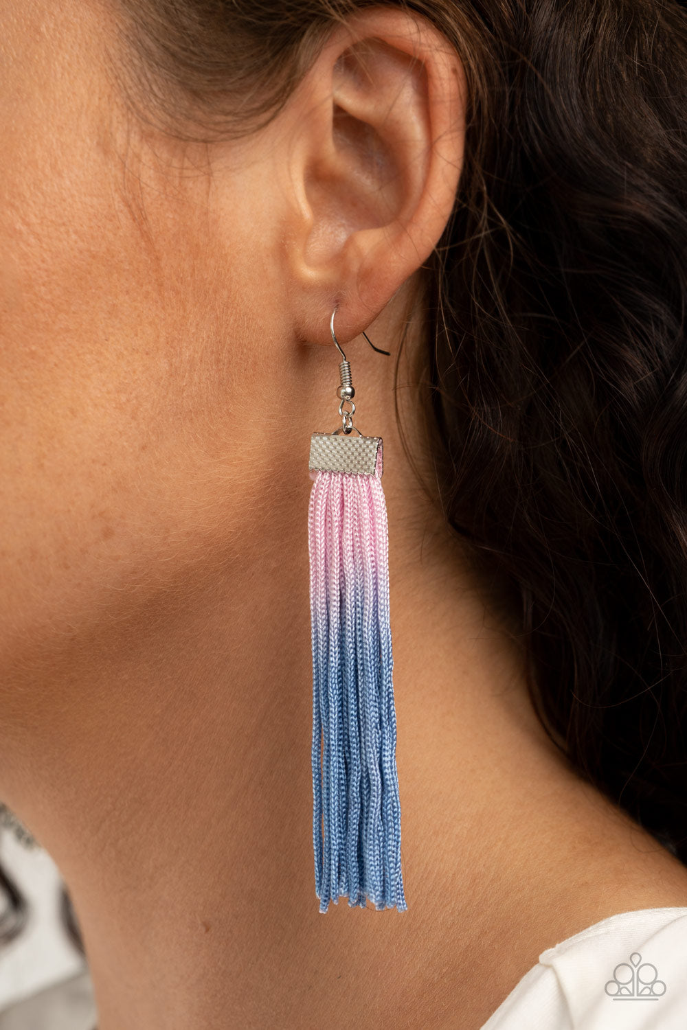 Dual Immersion- Pink and Blue Earrings- Paparazzi Accessories