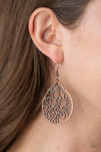 Garden Mosaic- Copper Earrings- Paparazzi Accessories