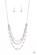 Load image into Gallery viewer, Goddess Getaway- Pink and Silver Necklace- Paparazzi Accessories