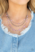 Load image into Gallery viewer, Goddess Getaway- Pink and Silver Necklace- Paparazzi Accessories