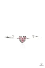 Load image into Gallery viewer, Heart Of Ice- Pink and Silver Bracelet- Paparazzi Accessories