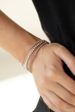 Load image into Gallery viewer, High-End Eye Candy- Pink and Silver Bracelet- Paparazzi Accessories