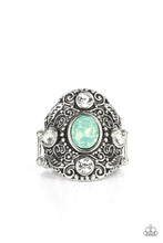 Load image into Gallery viewer, In The Limelight- Green and Silver Ring- Paparazzi Accessories