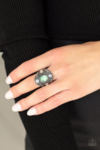 Load image into Gallery viewer, In The Limelight- Green and Silver Ring- Paparazzi Accessories