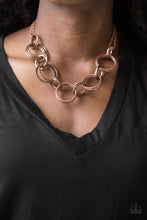 Load image into Gallery viewer, Jump Into The Ring- Copper Necklace- Paparazzi Accessories