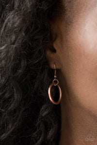 Jump Into The Ring- Copper Necklace- Paparazzi Accessories