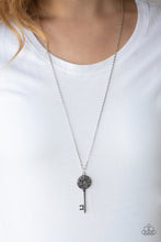 Load image into Gallery viewer, Key Keepsake- Silver Necklace- Paparazzi Accessories