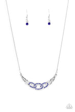 Load image into Gallery viewer, KNOT In Love- Blue and Silver Necklace- Paparazzi Accessories