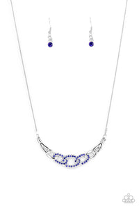 KNOT In Love- Blue and Silver Necklace- Paparazzi Accessories