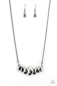 Leading Lady- Gunmetal Necklace- Paparazzi Accessories