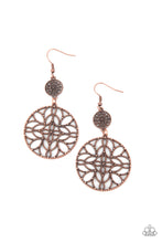 Load image into Gallery viewer, Mandala Eden- Copper Earrings- Paparazzi Accessories