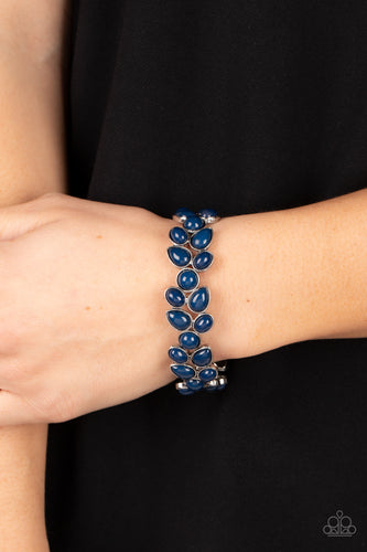 Marina Romance- Blue and Silver Bracelet- Paparazzi Accessories