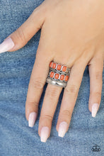 Load image into Gallery viewer, Mojave Monument- Orange and Silver Ring- Paparazzi Accessories