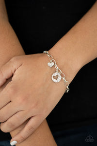 Move Over Matchmaker- White and Silver Bracelet- Paparazzi Accessories